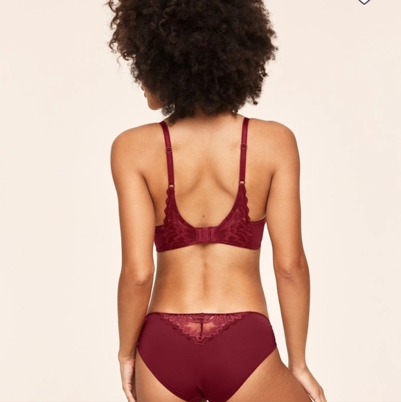 Brand new red lace padded push up bra Adore Me 38C Sexy red bra Valentines - Picture 4 of 10